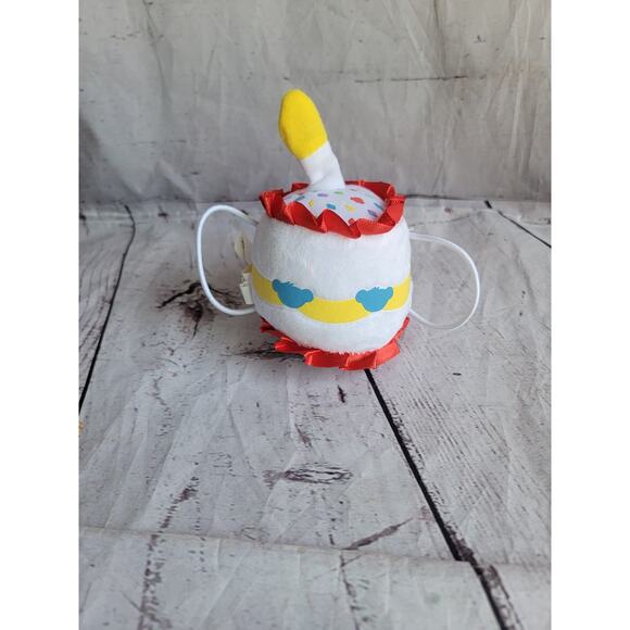 Build A Bear BAB Happy birthday Cake Plush Stuffy Red Yellow Candle Lights Up - Picture 1 of 6